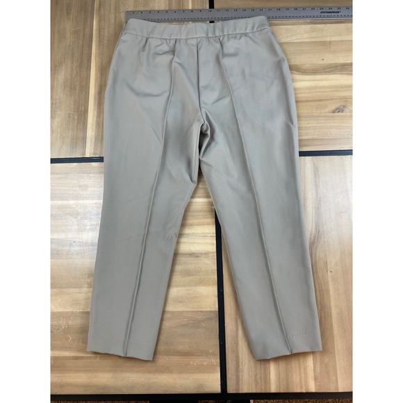 LAFAYETTE 148 NEW YORK Women's Beige Stretch Trousers Pants - Picture 5 of 6